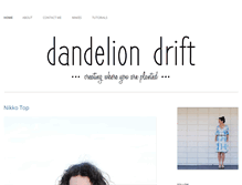 Tablet Screenshot of dandeliondrift.com
